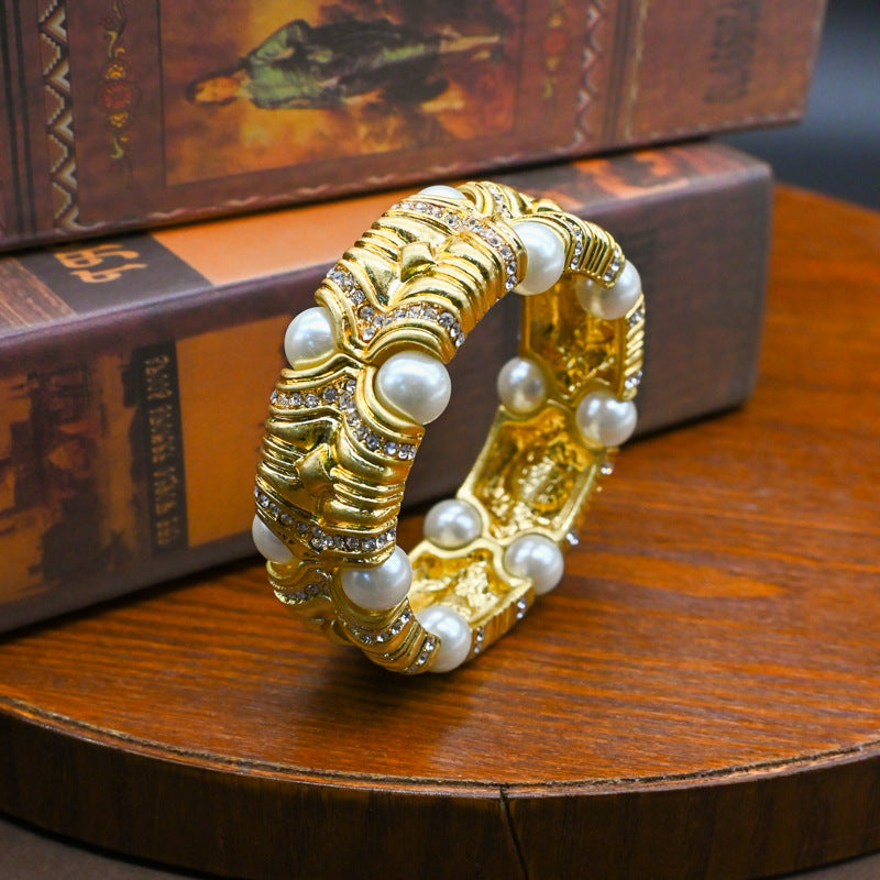 vintage pearl cuff
