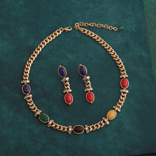 Colored Gemstone Jewelry Sets