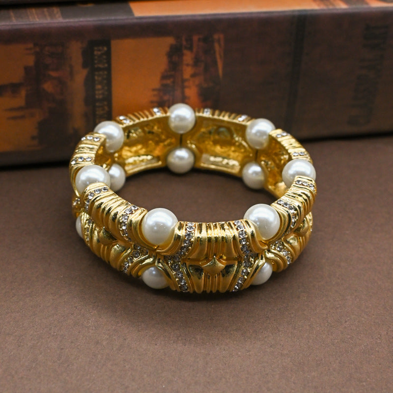 vintage pearl cuff