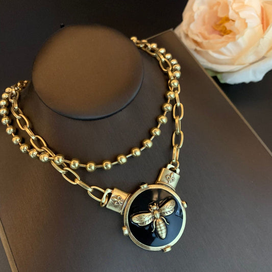 Bee Pendant Necklace