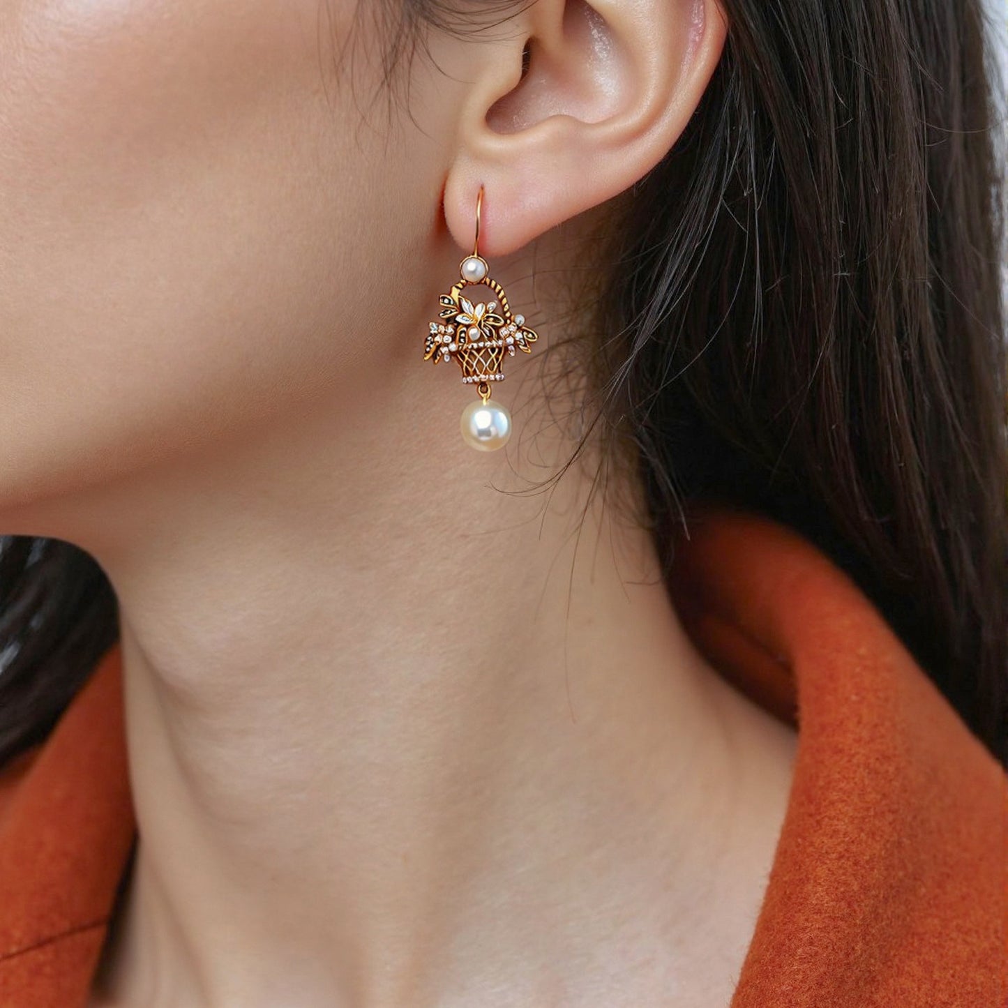 Pearl earrings