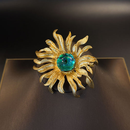 3D Flower Earrings and Brooch Set